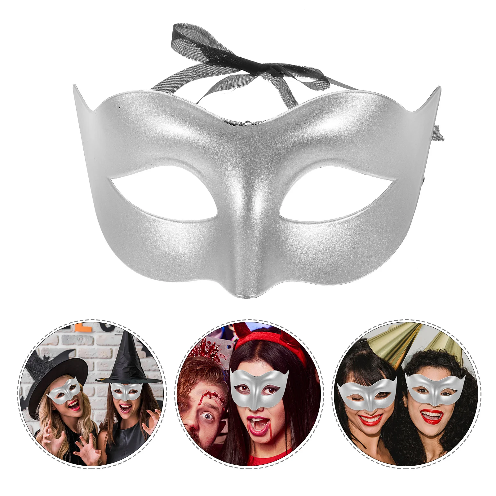 

10Pcs Women Plastic Half Face Mask Modern Masquerade Party Halloween Decor Cosplay Photo Prop Masquerade Mask Props