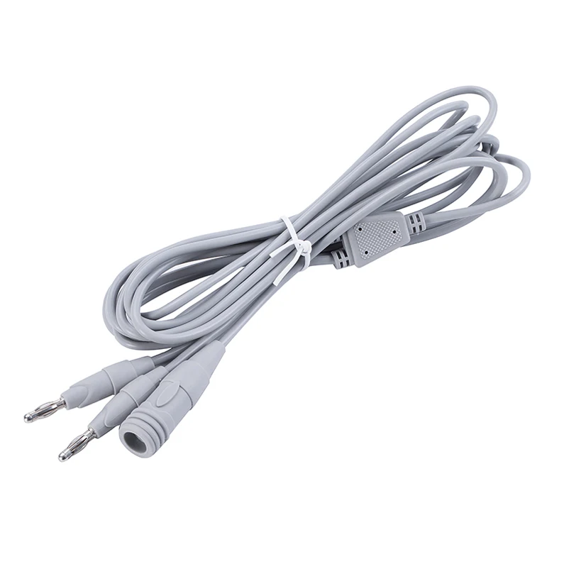 China produce European standard  Reusable electrosurgical bipolar cable for forceps Diathermy Bipolar Forceps
