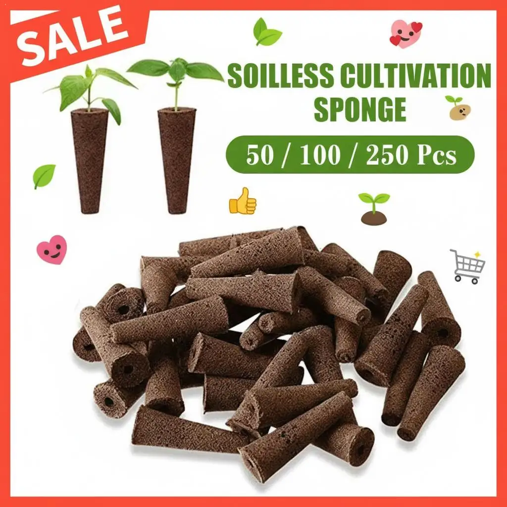 50/100/250Pcs Soilless Cultivation Sponge Professional Soilless Cultivation Cubes For Seed Starting & Plant Propagation