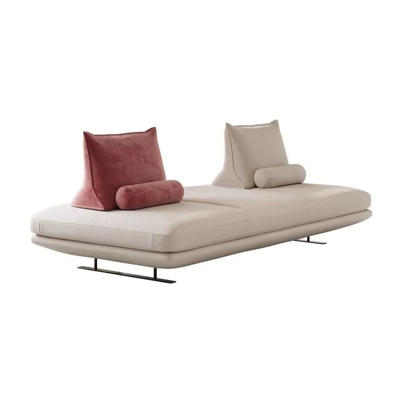 Italian minimalist Prado sofa, freehand space light luxury small apartment designer double-sided fabric