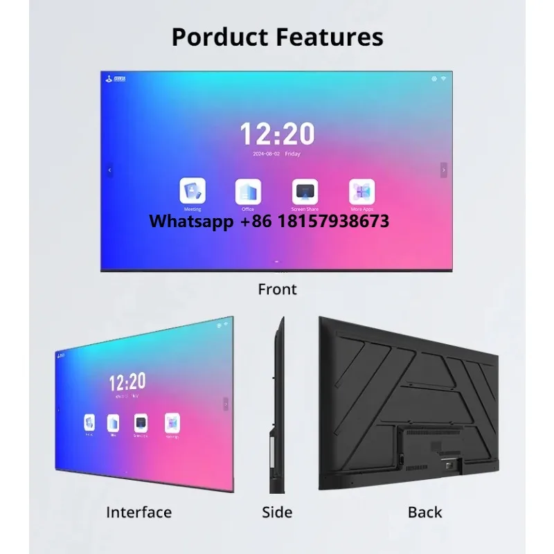 

Smart Board High-precision No Touch Operation Wireless Projection 55 65 75 Inches Interactive Whiteboard Prices