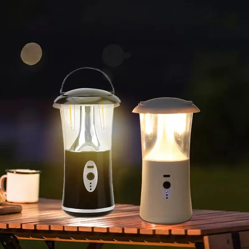 

Rechargeable Camping Lantern Waterproof Ultra Bright LED Tungsten Outdoor Survival Light Battery Powered Hang Vintage Camping