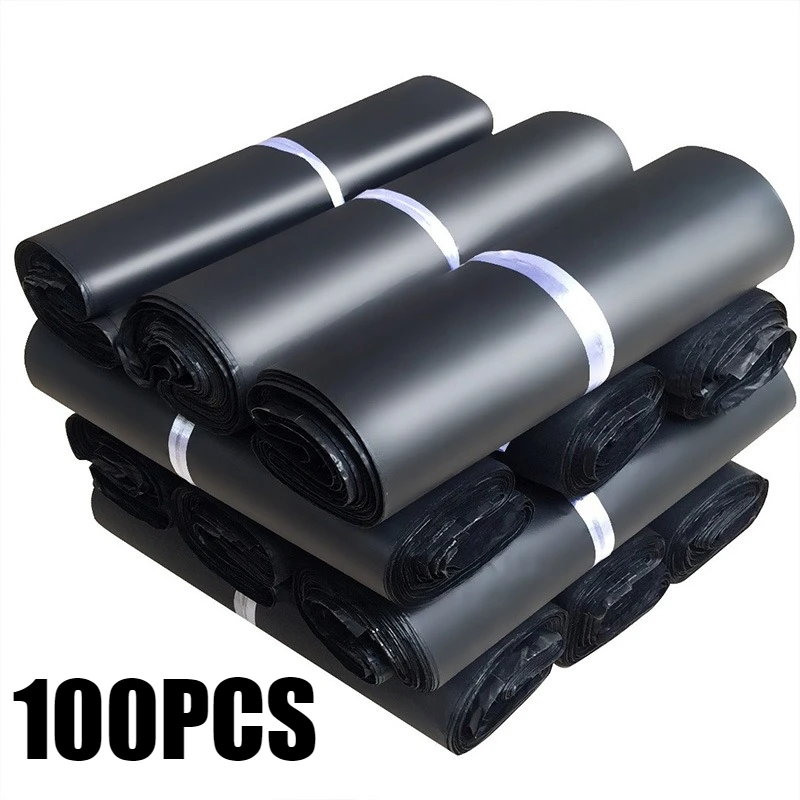 

100PCS Express Bag Waterproof Thickened Self-adhesive Sealing Transport Bag Suitable for Packaging Clothing Daily Necessities