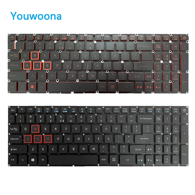 Teclado original novo do portátil para ACER AN515-51 AN515-52 AN515-53 AN515-41 AN515-42 N16C7 N17C7
