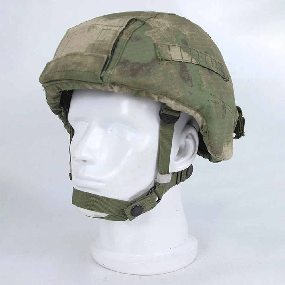 Russian 6b47 Tactical Helmet MOX Green Ruins Camouflage Helmet Cover Windproof Ear Protection Version