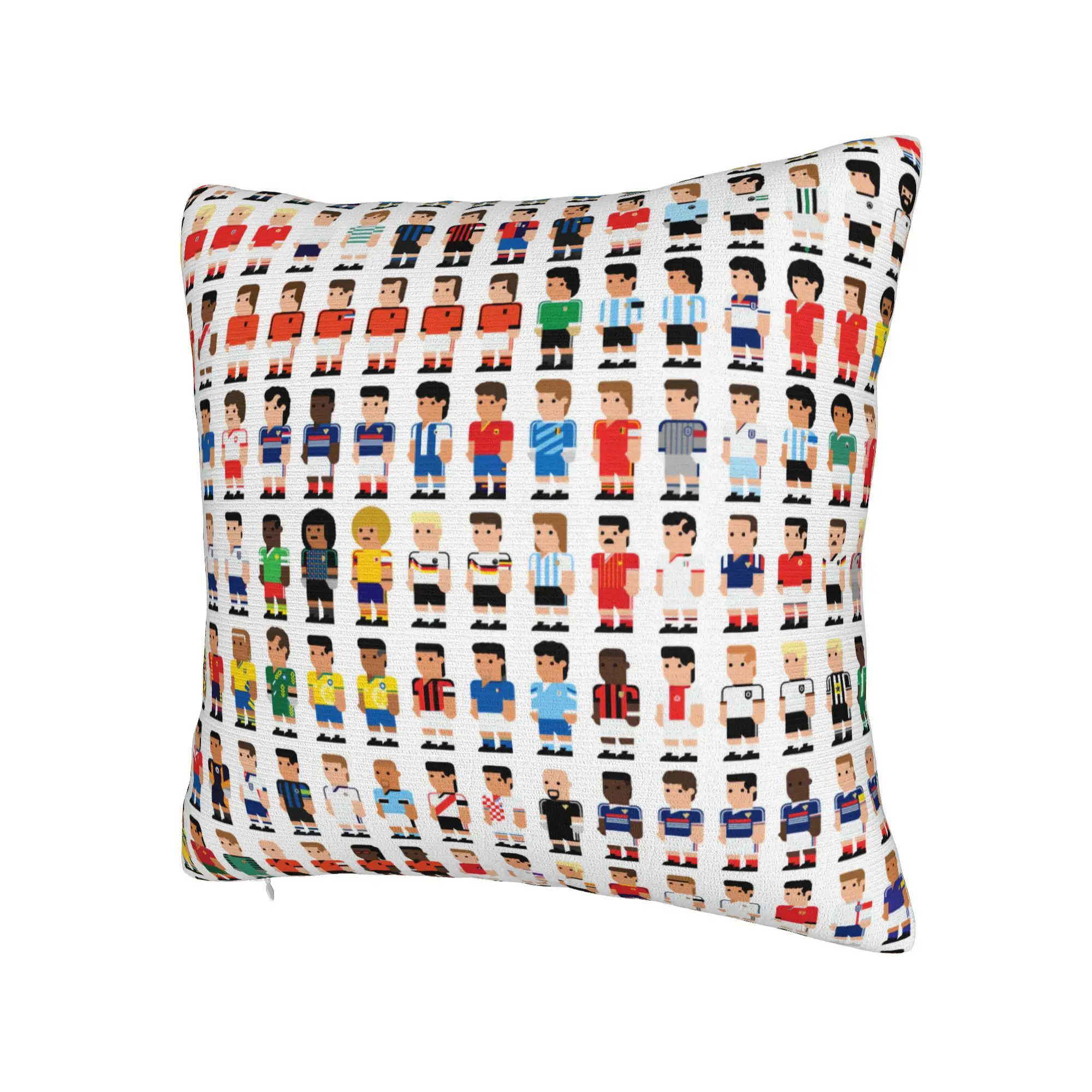 Customize Throw Pillowcase Featuring Soccer Legends, Designed for Stylish Home Decor And Seasonal Updates with Double-Sided Prin