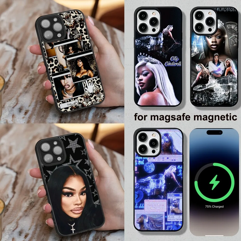 City Cinderella JT Phone Case For iPhone 16,15,14,13,12,11,Plus,Pro,Max,Mini Soft Magesafe Magnetic Wireless Charge