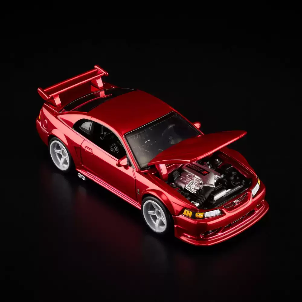 Original Hot Wheels RLC Red Line Club 1:64 2000 Ford Mustang SVT Cobra R American Muscle Car Diecast Vehicle Collectible model view 4