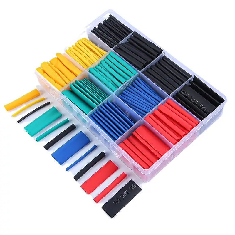 Heat Shrink Tube Assortment Kit, Insulation Sleeves for Wire Repair - Multiple Sizes & Colors, Adhesive Lined Options