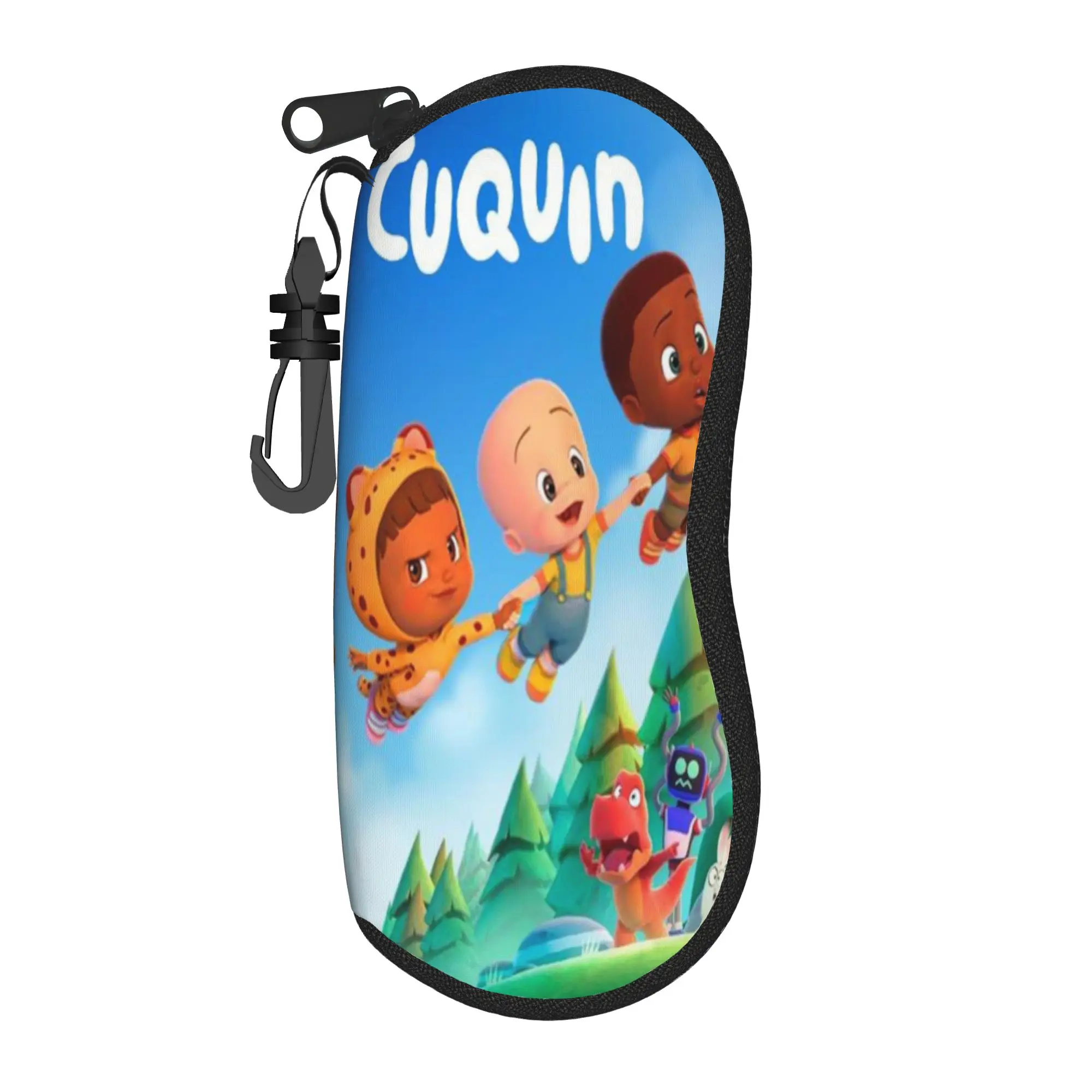 Lovely Cartoon Glasses Case Cuquin Merch  Zipper  Glasses Storage Box Cartoon Eye Contacts Case