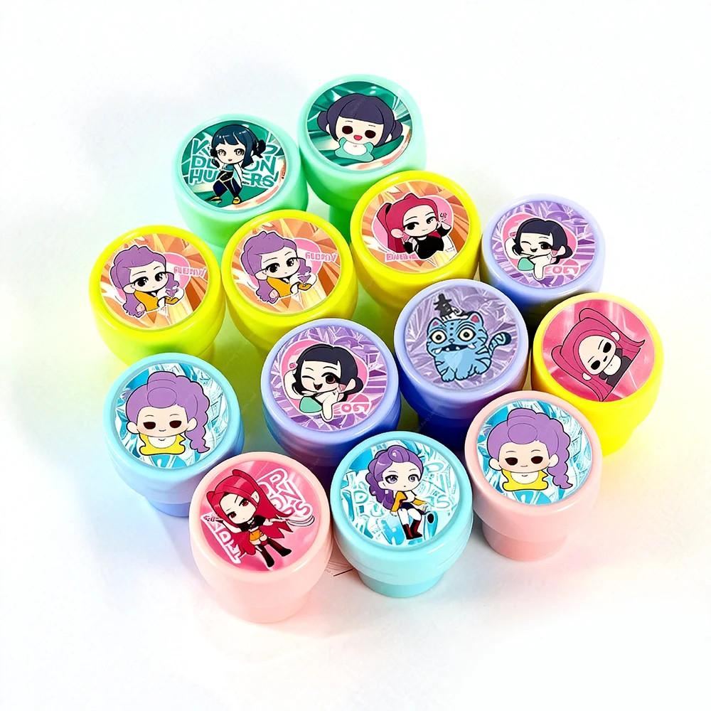 Kpop شيطان هنتر طوابع هدايا الحفلات الكورية Kpop ختم Stamps الاطفال الفصول الدراسية المدرسية المكافآت جوائز جودي حقيبة هدية حفلة عيد ميلاد #3