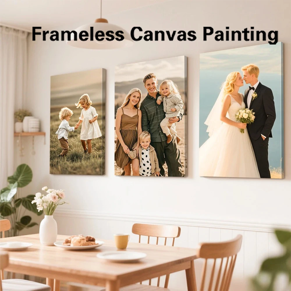 1pc Frameless Personalize Custom Photo family Posters And Prints Wall Art Canvas Painting Video Game Wall Pictures Print