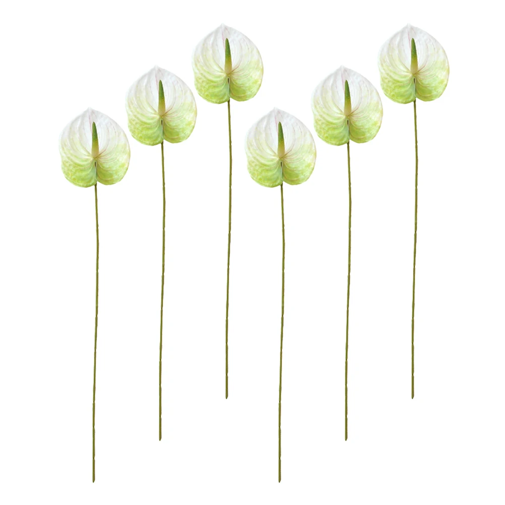 

6 Pcs Artificial Bouquet Faux Flowers Decoration Decorations Wedding Floral Fake Arrangement Living Room Household
