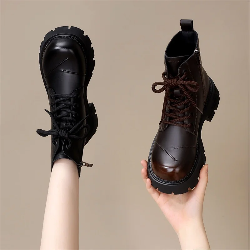 

Briti Sle Boots Women's Spring Autumn Winter Fce Lined Thi Bot Heightening ort Boots Warm Comfortable