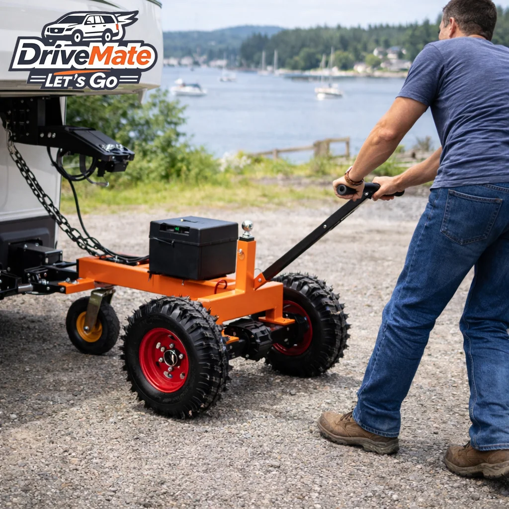 1600kg-4000KG Electric Dolly with Hitch Balls Easy-Pull Trailer Jack for Camping Cargo Boat Trailers Great for Utility Purpose