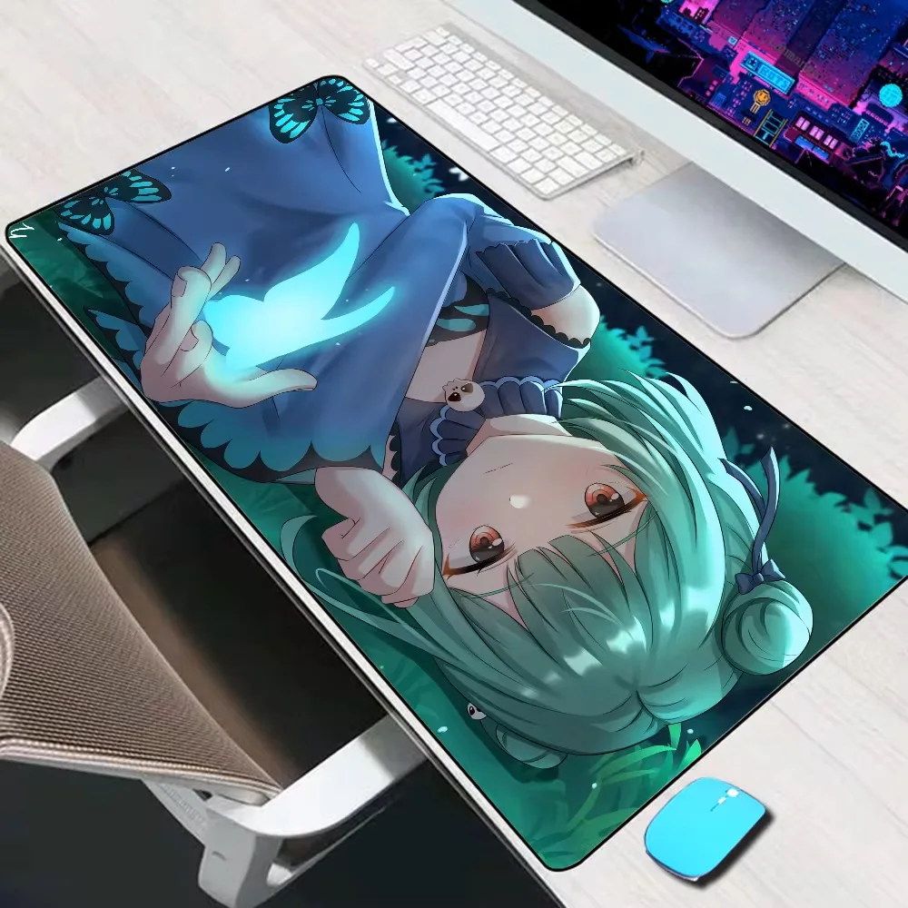 

Uruha Rushia Hololive Large Mouse Pad Gaming Accessories Mouse Mat XXL Laptop Keyboard Mat PC Gamer Desk Pad Computer Mousepad