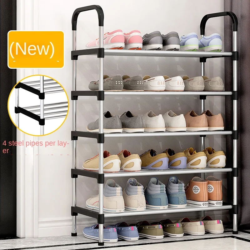 Imagem -03 - Simples Dustproof Multi Layer Shoe Rack Household Doorstep Gabinete de Armazenamento Economia de Espaço Montagem de Pequeno Sapato