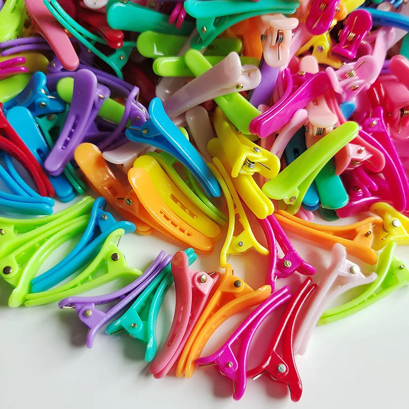 40 Stück/Set DIY Haaraccessoires 3,6cm Kunststoff-Haarspangen in Bonbonfarben, Entenschnabel-Haarklammern, Seitliche Haarschmuck-Elemente für Mädchen – Detail 8