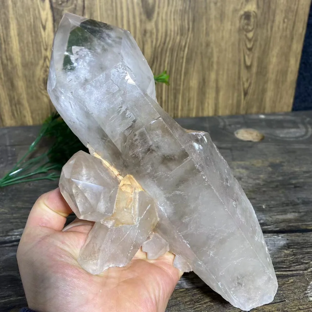 Crystal Crystal  Raw Specimen Natural Room Spiritual Healing Quartz Stone Home Decoration Minerals Meditation Reiki+Stand