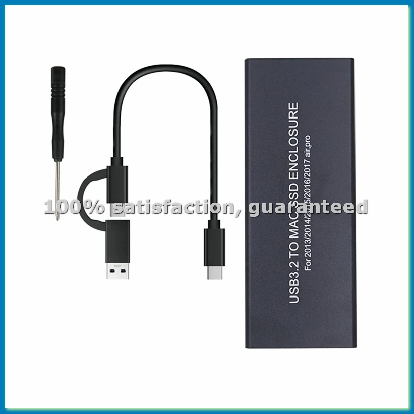 

Корпус для SSD-накопителя для Pro Retina 2013-2017, USB 3.2, для жестких дисков, NVME Enclosure-A32R