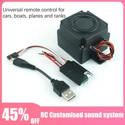 Universal Customised Analogue Sound System for 1/14 1/10 RC Crawler Car Tamiya RC Truck Scania 770S Car Boats Aircraft Tanks