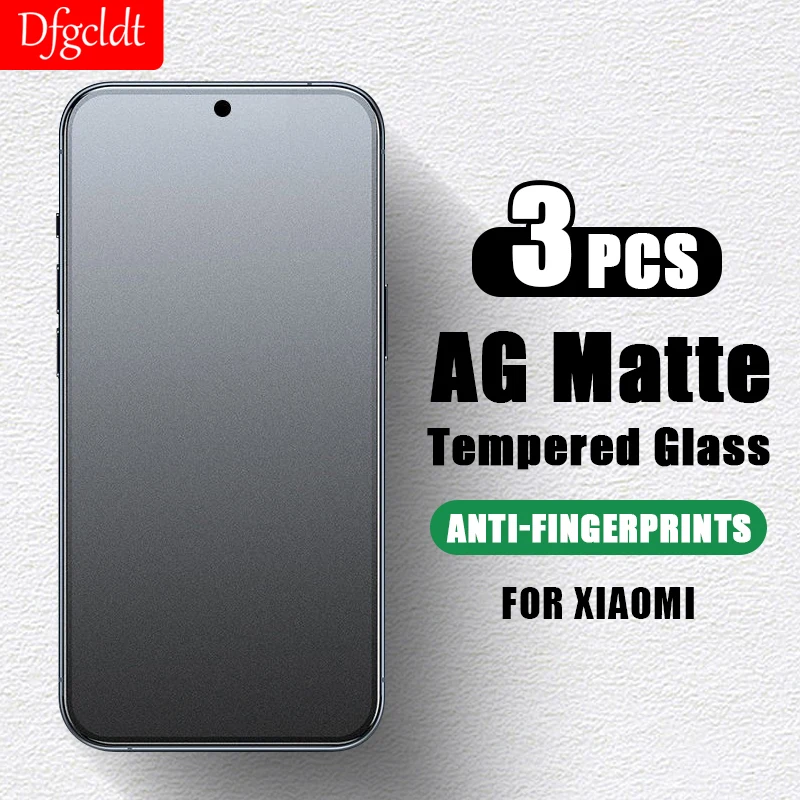 

3Pcs Matte Tempered Glass For Xiaomi Poco X6 X5 X4 X3 NFC M4 M5 M6 Pro Screen Protector For Xiaomi Black Shark 5 4s 4 Pro Glass