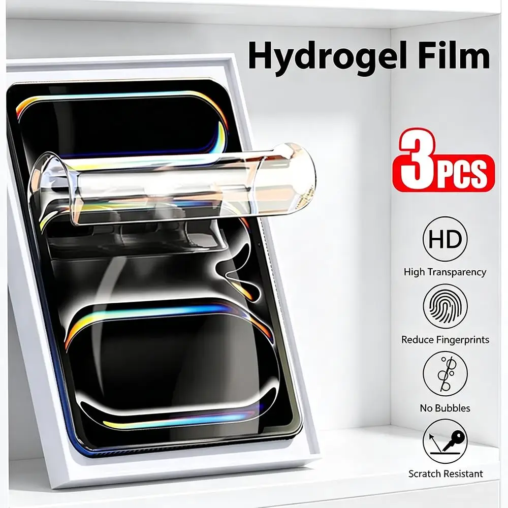 3Pcs Hydrogel Film for Samsung Galaxy Tab A9 Plus A8 A7 Lite S9 FE Plus S7 FE S8 S6 Lite 10.4 Full Cover Screen Protector Films