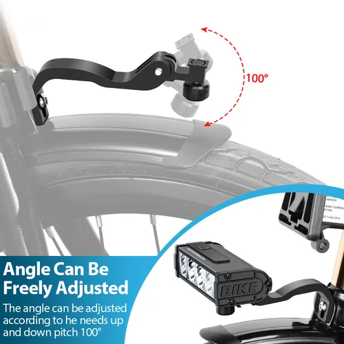 Imagen 2 del producto NEWBOLER Brompton-luz frontal para bicicleta plegable, 2000mAh, resistente al agua, 3000 lúmenes, soporte para bicicleta plegable Brompton