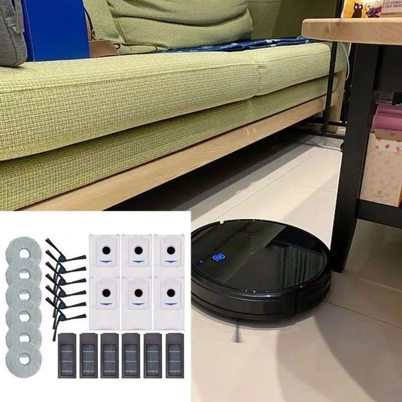 918D Vacuümreiniger dweilkussentjes zijborstels Plastic Materiaal Vacuümreiniger Filters Stoffzakken voor X2Pro