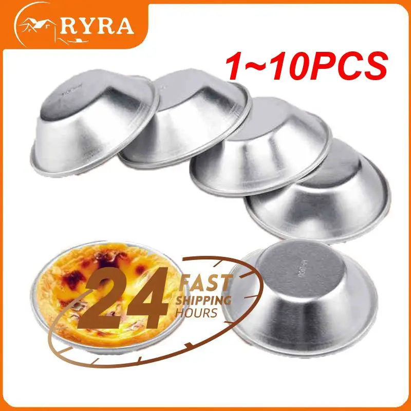 Aluminum Portuguese style Egg Tart Cupcake Mould Fruit Cake Die Mold Small Baking Tool pasteis de nata oven bake round