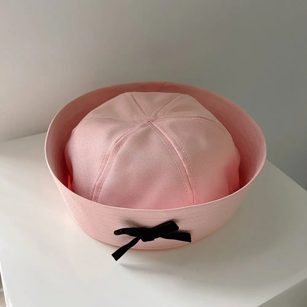 Fashion UV Protection Sailor Hat Cute Casual Navy Hat Summer Bow Women Hat