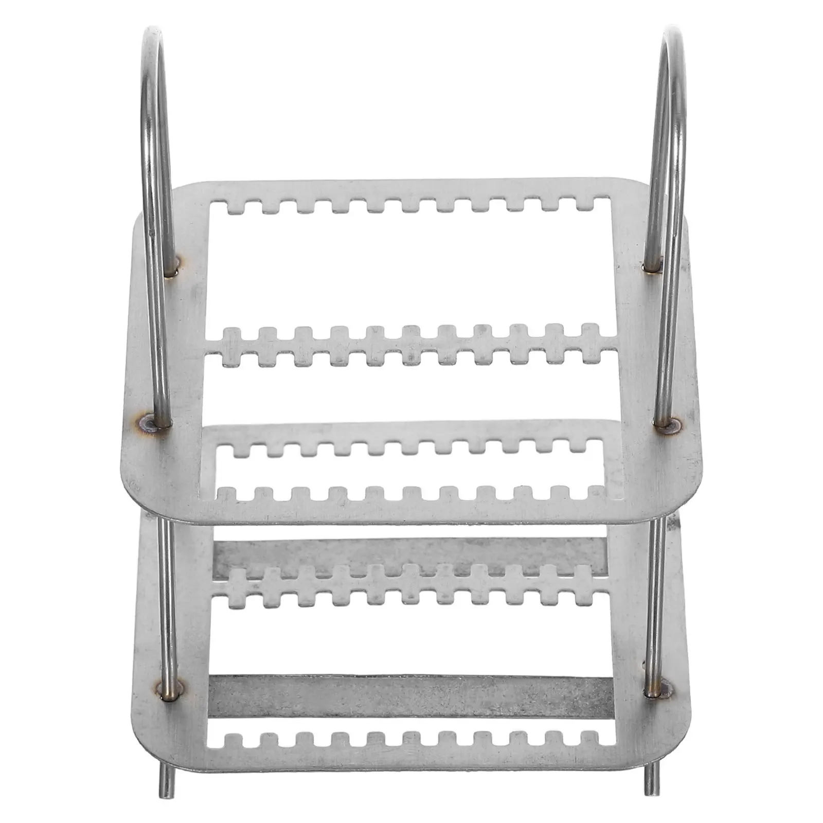 

24-Slots Stainless Steel Microscope Slide Holder Rack Vertical Slide Stand Laboratory Staining Storage Equipment