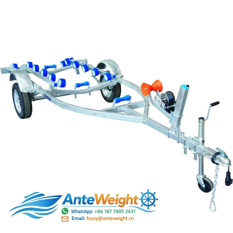 Small Galvanized Boat Trailer Different Size Trailer for All Kinds of Boats