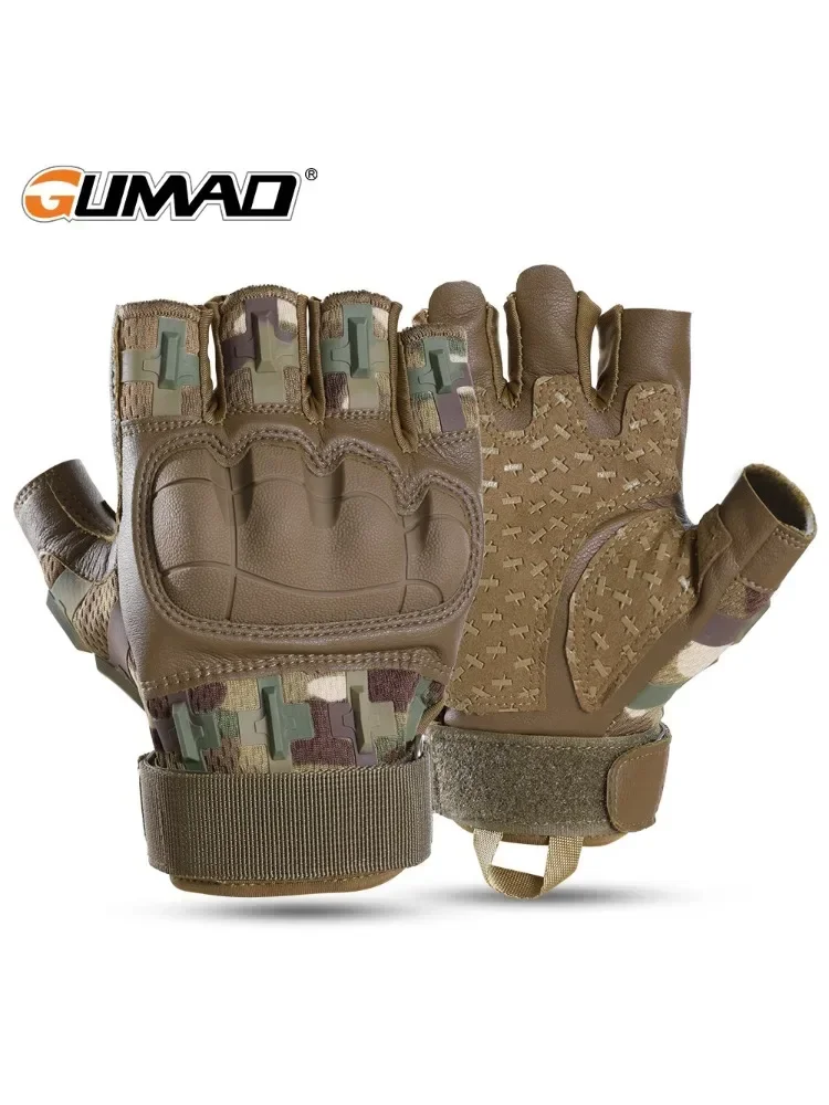 AliExpress GUMAO Fingerless Gloves for Tactical Breathable Half Finger Gloves Sports Cycling Shooting Working Outdoor