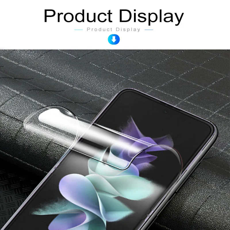 Funda protectora de hidrogel para Samsung, Protector de pantalla para Galaxy Z Flip4 5g Z Flip 3 4, película protectora no de vidrio, 2 uds.