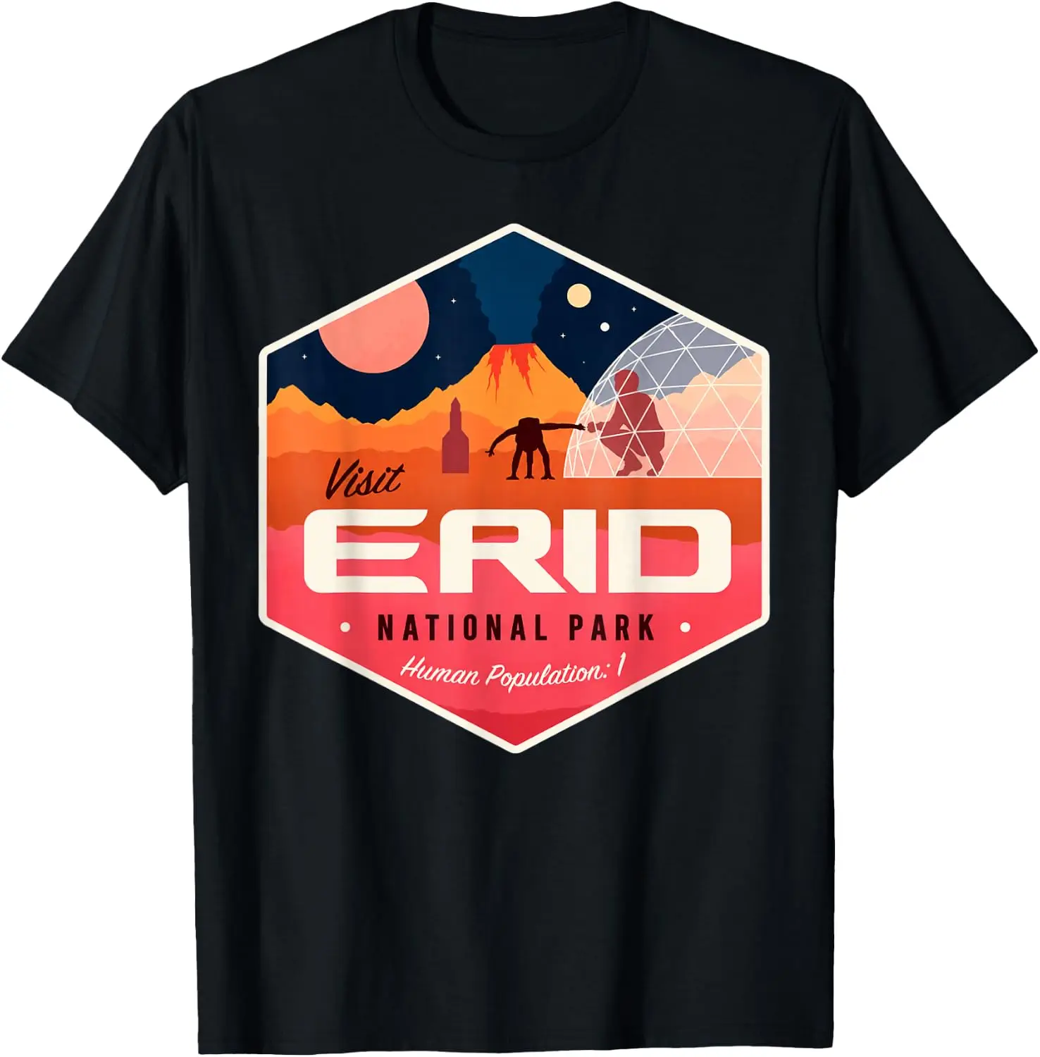 Retro Vintage Visit Erid National Park T-Shirt Premium heavyweight pure cotton—stylish, versatile, and unisex; a perfect Christmas gift suitable for year-round wear.