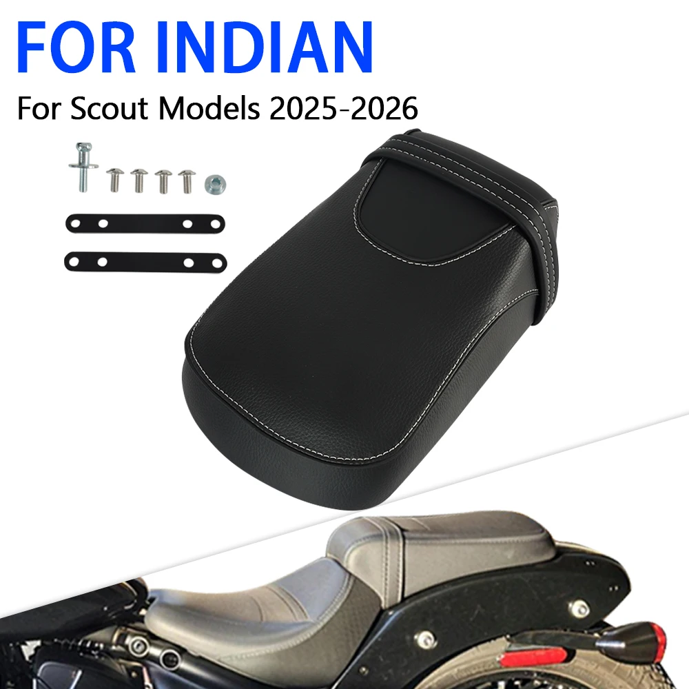 

2025 For Indian Scout Rear Passenger Seat Memory Foam Cushion Comfort Motorcycle Accessories For INDINA Scout Models 2026
