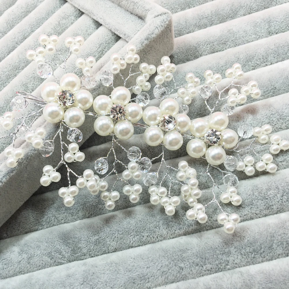 

Pearl Crystal Hair Comb White Wedding Guest Bride Accessories Rhinestone Combs Bridesmaids Prom Party Occasions Bridal