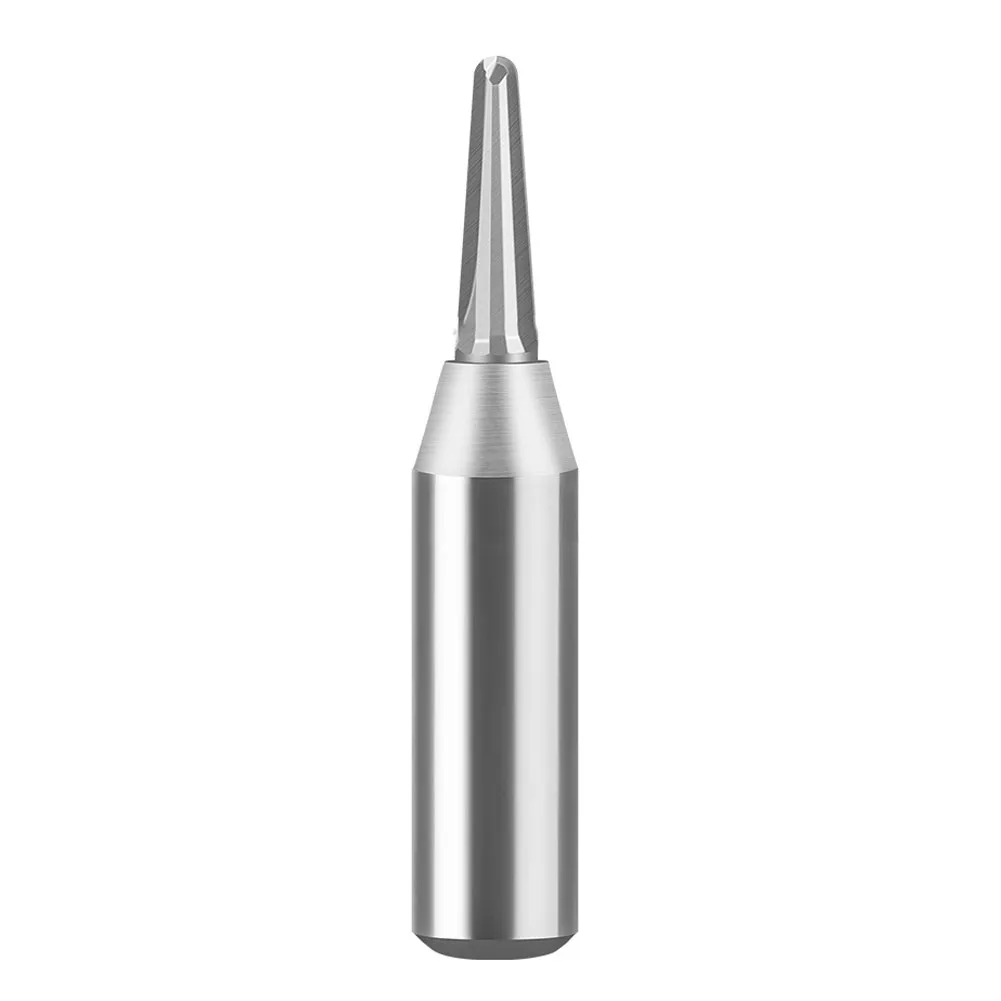 TCT Round Bottom V-Groove Router Bit 12mm, Carbide Woodworking Cutter For Furniture Decoration And Pattern Engraving,