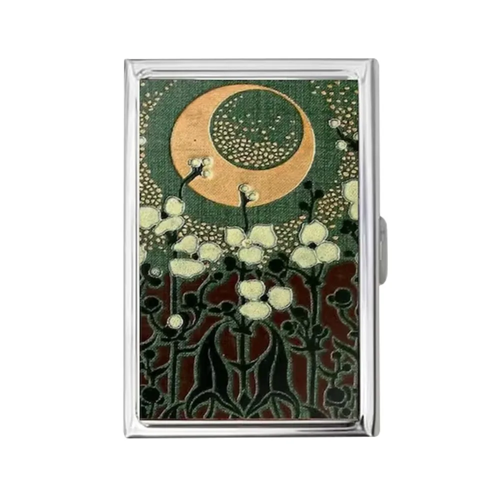 Vintage-Style Vintage Card Case Versatile Design Metal Material Metal Case Multi-function Easy Snap Cash Case ID Card Holder