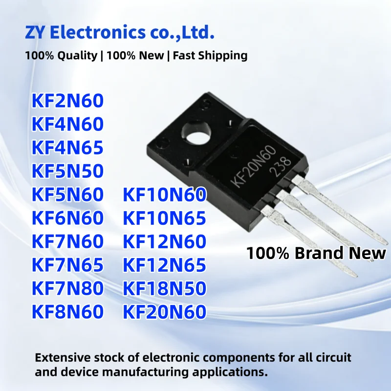 10Pcs New KF20N60 KF5N50 KF4N65 KF7N80 KF4N60 KF10N65 KF10N60 KF8N60 KF7N65 KF18N50 KF6N60 KF12N60 KF5N60 KF12N65 KF7N60 KF2N60