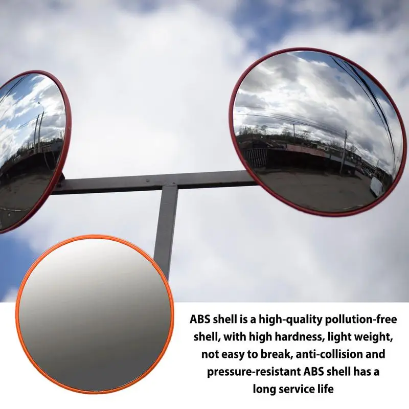 Security Convex Mirror Professional Traffic Road Mirror 30CM 45CM 60CM 75CM 80CM Adjustable Wide Angle View Blind Area Mirror