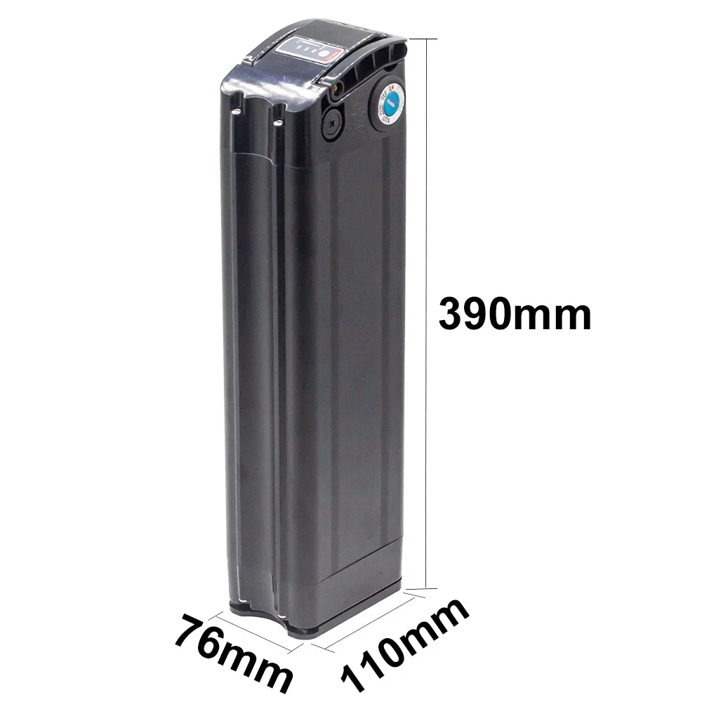 Packs de batteries lithium-ion 48 V (20 Ah/18 Ah/16 Ah/14 Ah) avec chargeur pour vélos électriques au lithium Silverfish 1000 W - 18650 cellules