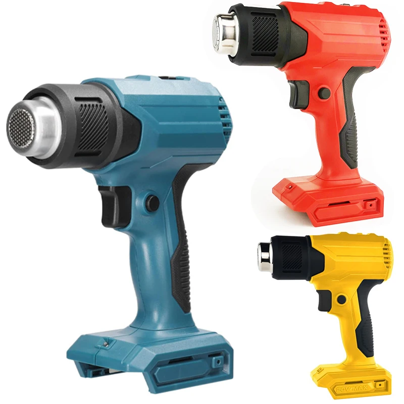 Cordless Electric Heat Gun Portable 3-Speed Hot Air Gun with 4 Nozzles For Makita 18V Li-ion Battery Heat Air Machine