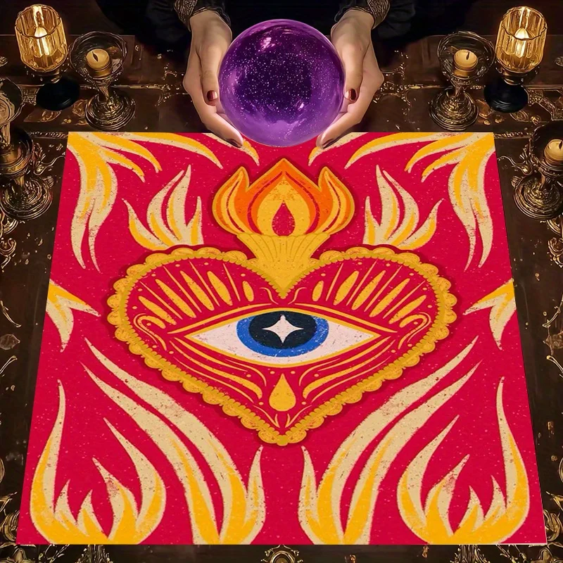Vibrant Eye of Providence Mandala Tapestry Boho Spiritual Wiccan Witchy Home Decor Wall Hanging Art Print