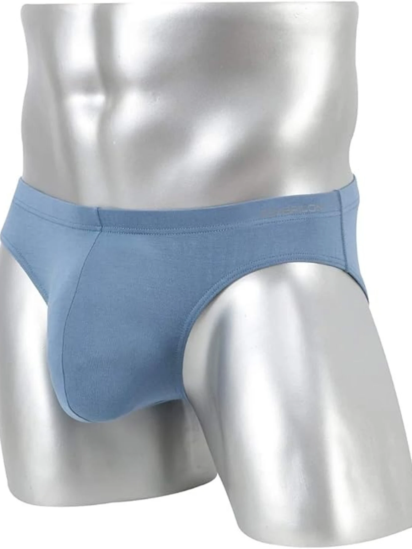 

Jinshi Mens Briefs big Pouch Sexy Underpants Bamboo Breathable Stretchy Men's Briefs Bulge Solid Color Underwear