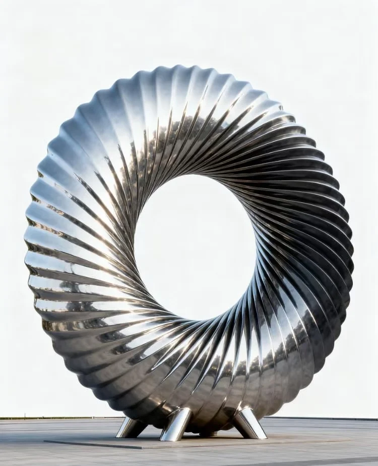 Modern Art Crafts Artificial Outdoor Statue Landscape Decoration Garden Park Ornaments Stainless Steel Sculpture