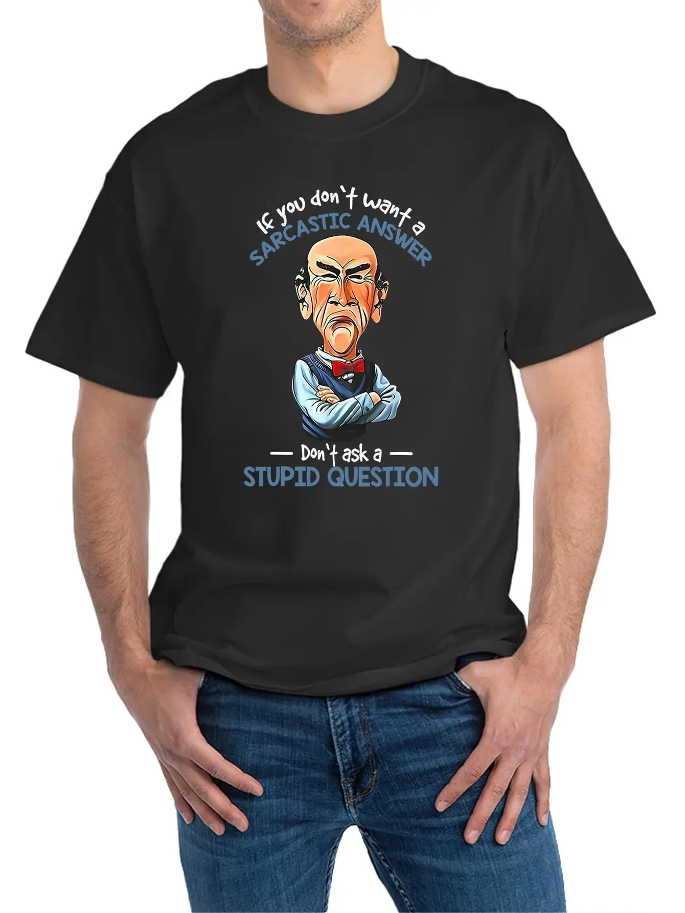 

Mens Summer Casual T-Shirt, 100% Cotton Crew Neck Short Sleeve Top with Sarcastic Quote, Knit Fabric, Regular Fit for Weekend We