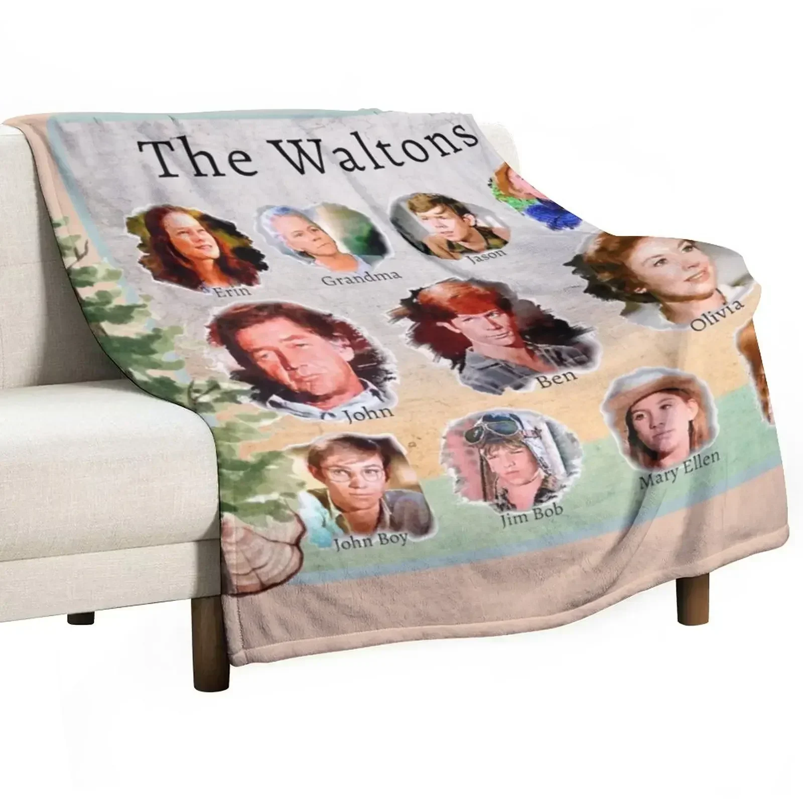 The Waltons TV Show Throw Blanket Plaid on the sofa heavy to sleep Sleeping Bag Blankets