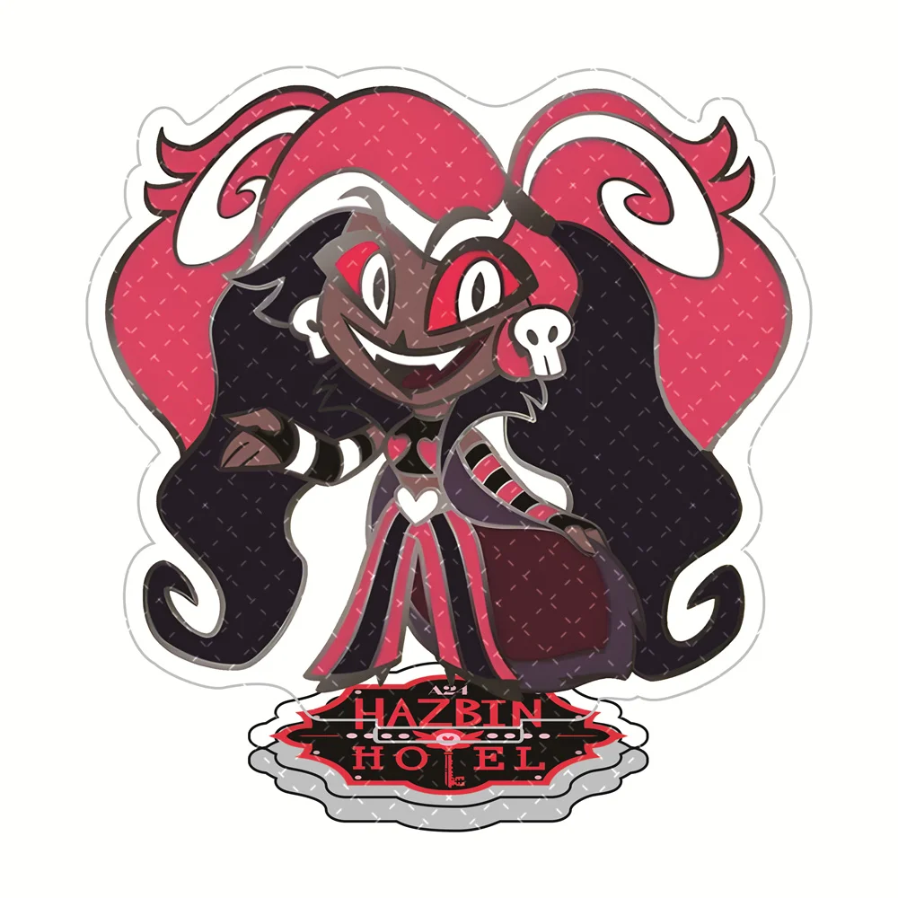 Hazbin Hotel Dark Cute Character Compendium 10cm Acrylic Stand - Gothic Chibi Collectible Desktop Trendy Toy Fan Gift
